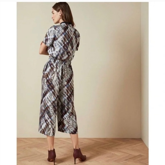 TED Baker Balay Wide Leg Printed Jumpsuit in Quartz - Picture 2 of 15